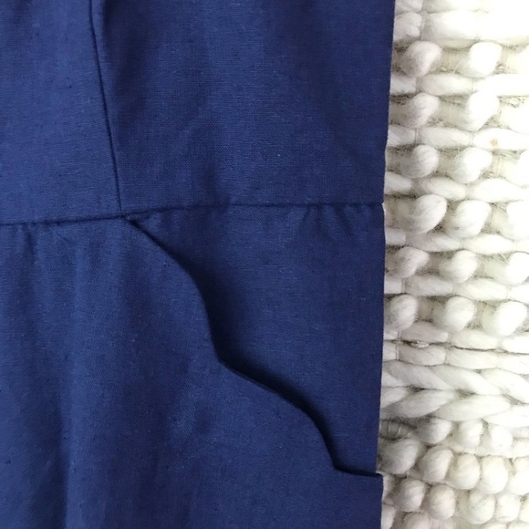 Stitch Fix Market & Spruce Scallop Linen Dress Open Back Cutout XL - Picture 3 of 6